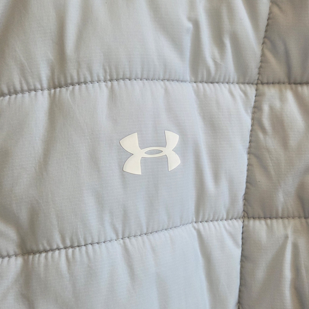 Under Armour Women's Light Blue Ski Jacket - Picture 4 of 8